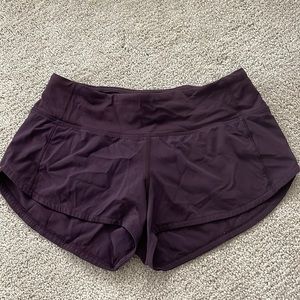 Lululemon maroon shorts. size 2